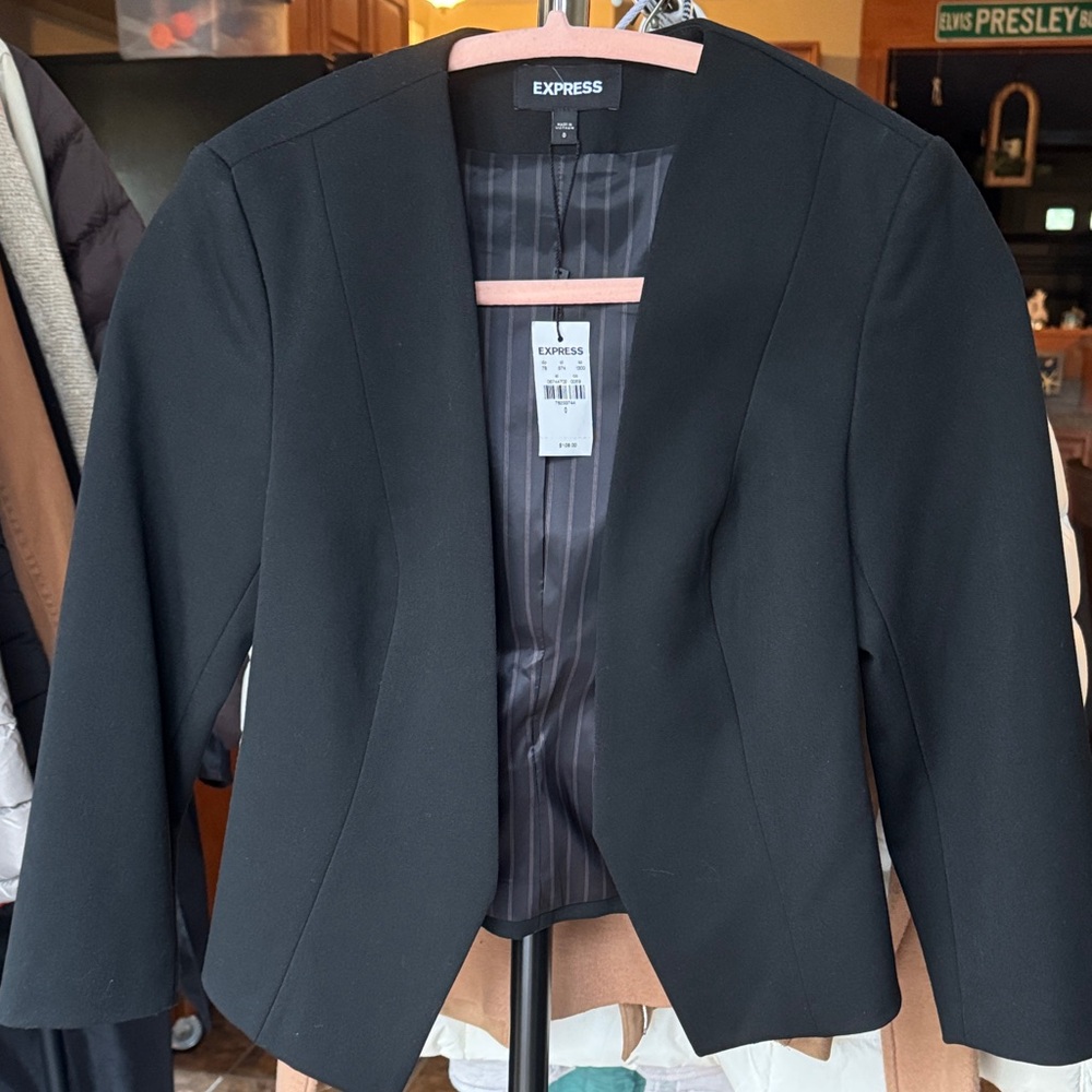 Express Women's Elegant Black Suit Jacket